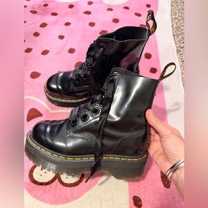 Dr. Martens “ Molly” Black Combat Boots